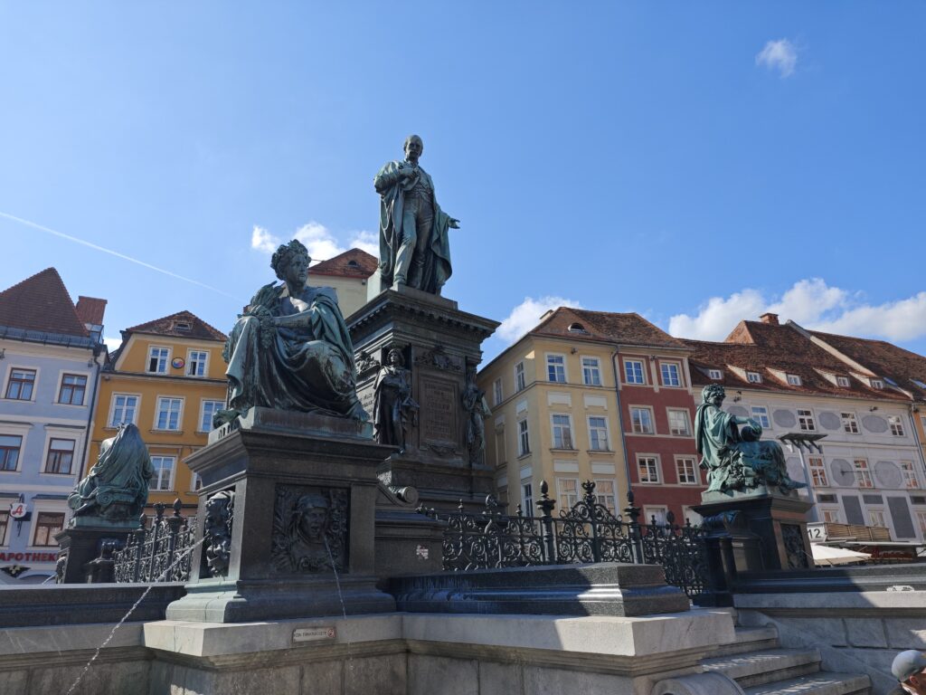 Erzherzog Johann Brunnen in der Altstadt Graz