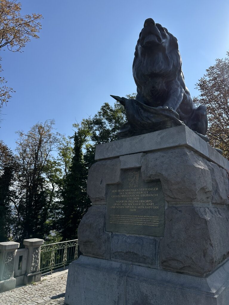 Der Hackher Löwe am Schlossberg Graz